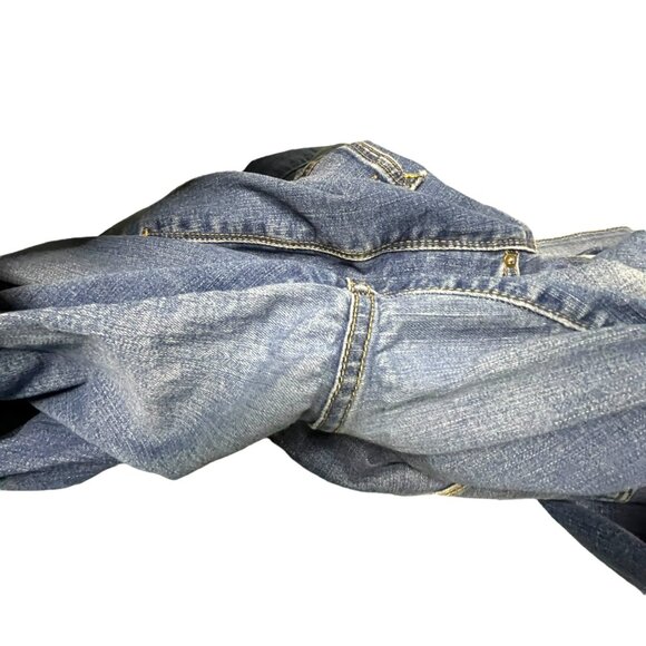 LuLaRoe‎ Magic Waist Skinny Jeans Size 38 (18/19W) Blue Tapered  Flaw - Picture 9 of 11